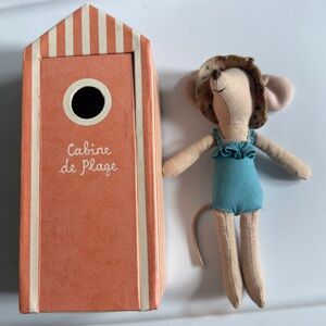 Maileg cabana beach mom mouse New